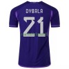 Maillot de Supporter Argentine DYBALA 21 Extérieur Coupe du Monde 2022 Pour Homme